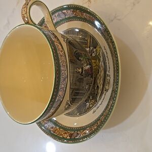 Beautiful large mug and saucer